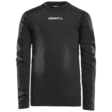 Pro control compression LS zwart Jeugd