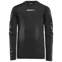 Pro control compression LS zwart Jeugd