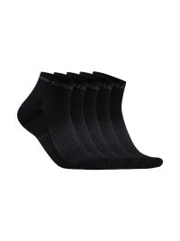 CORE Dry Mid Sock 5-Pack zwart